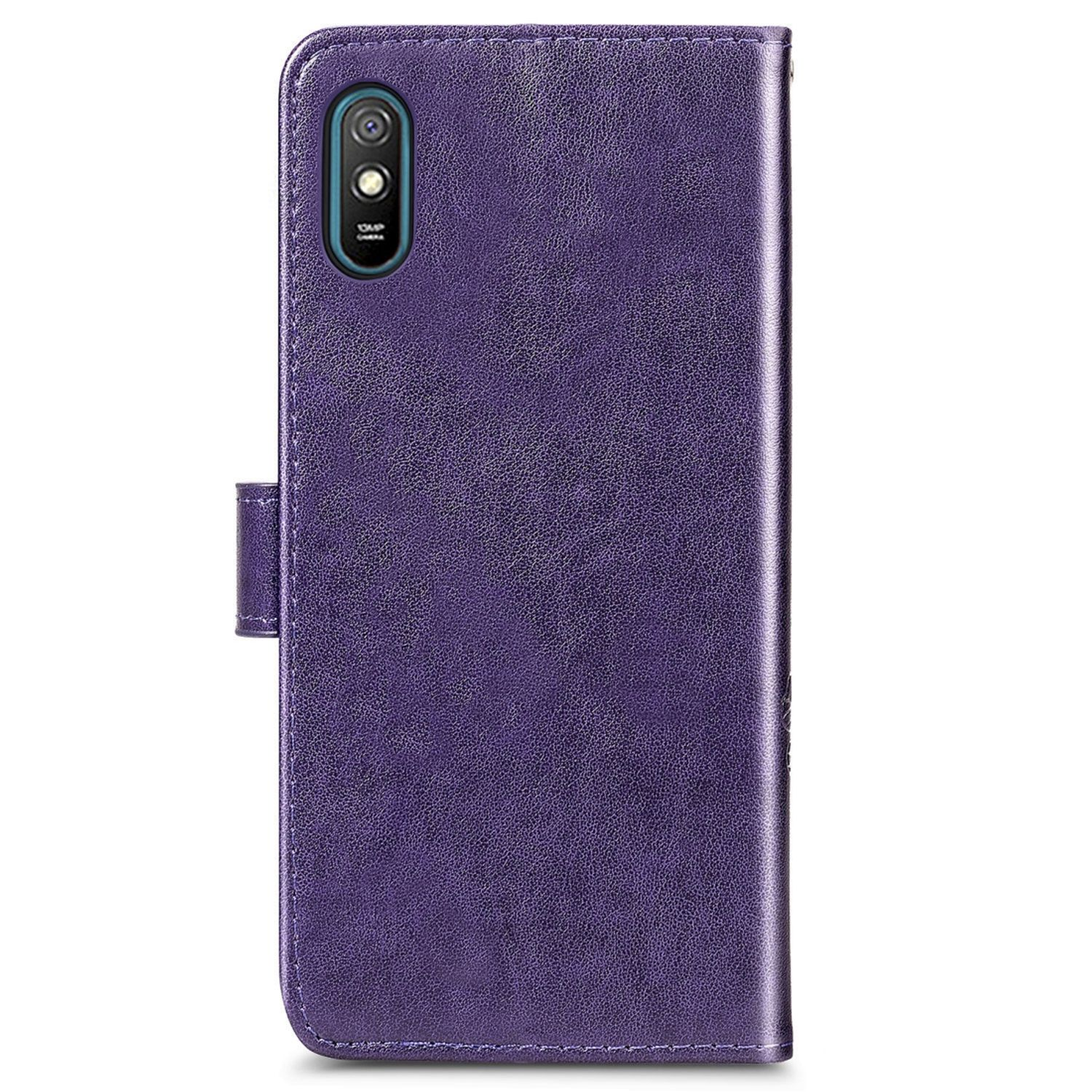 KÖNIG DESIGN Book Case, Violett Bookcover, Xiaomi, Redmi 9A