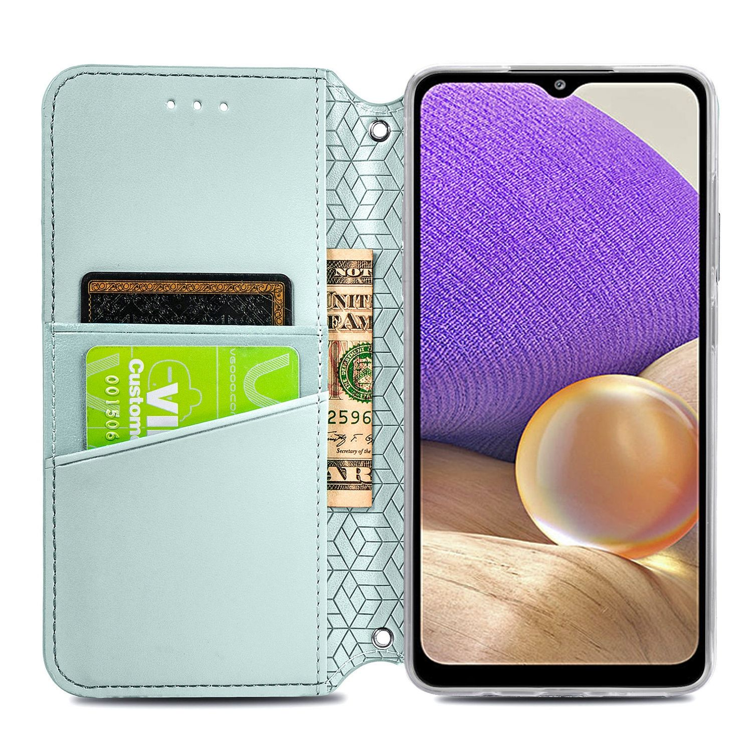 KÖNIG DESIGN Bookcover, Case, 5G, Book Samsung, Grau A32 Galaxy