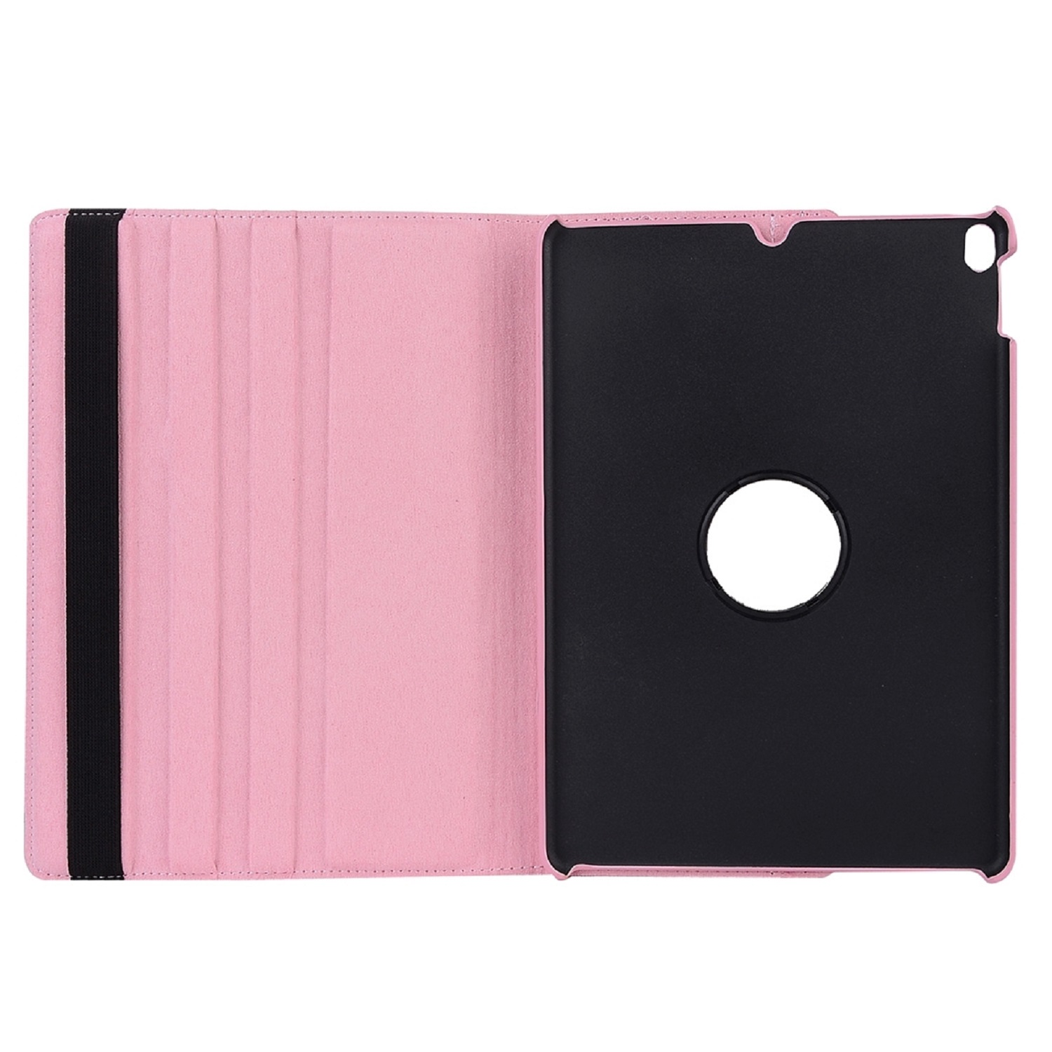 Tablethülle Full Robustes Pink TPU, Schutzhülle Apple Case für Cover drehbar Rotation Bookcover PROTECTORKING 360 Kunstleder/ Grad