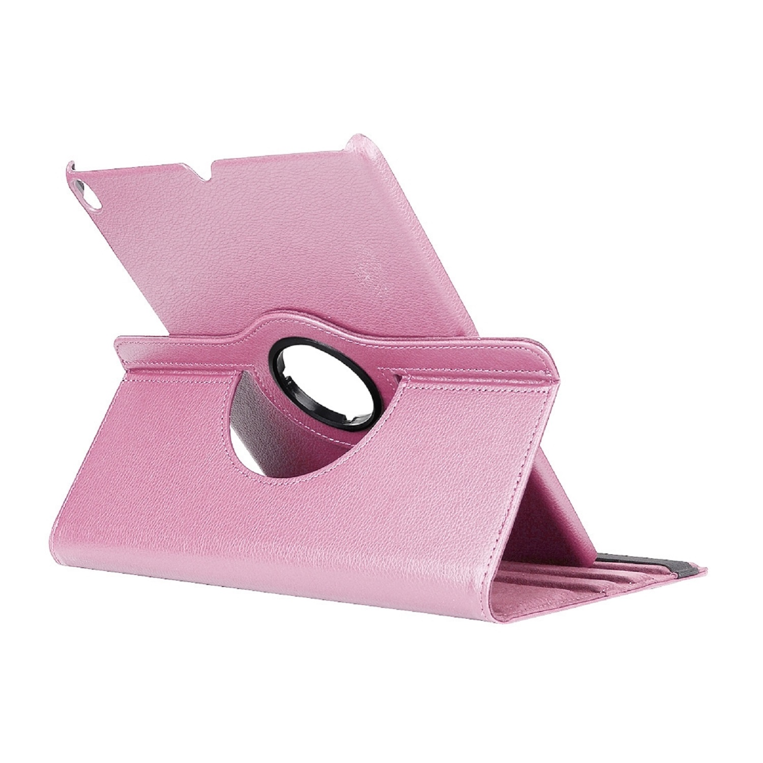 PROTECTORKING Tablethülle Bookcover Case Apple Robustes Cover Rotation Full Schutzhülle für Grad Pink 360 drehbar TPU, Kunstleder
