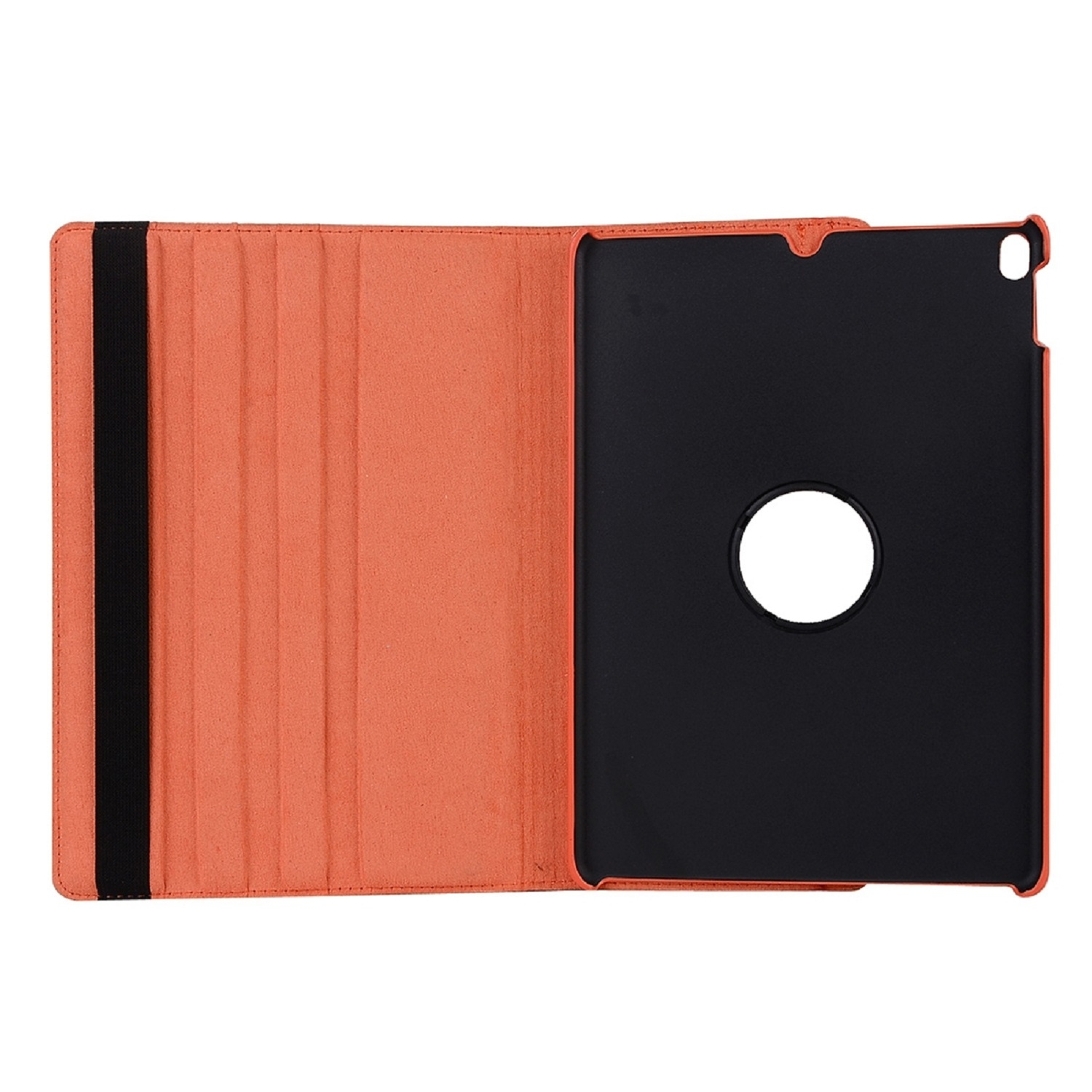 Case Bookcover Robustes Cover PROTECTORKING 360 Rotation Schutzhülle Kunstleder/ für Apple Orange drehbar Full Tablethülle Grad TPU,