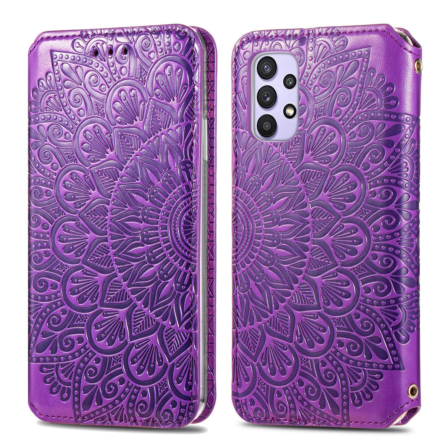 A32 Galaxy Samsung, Bookcover, Violett Book Case, 5G, KÖNIG DESIGN