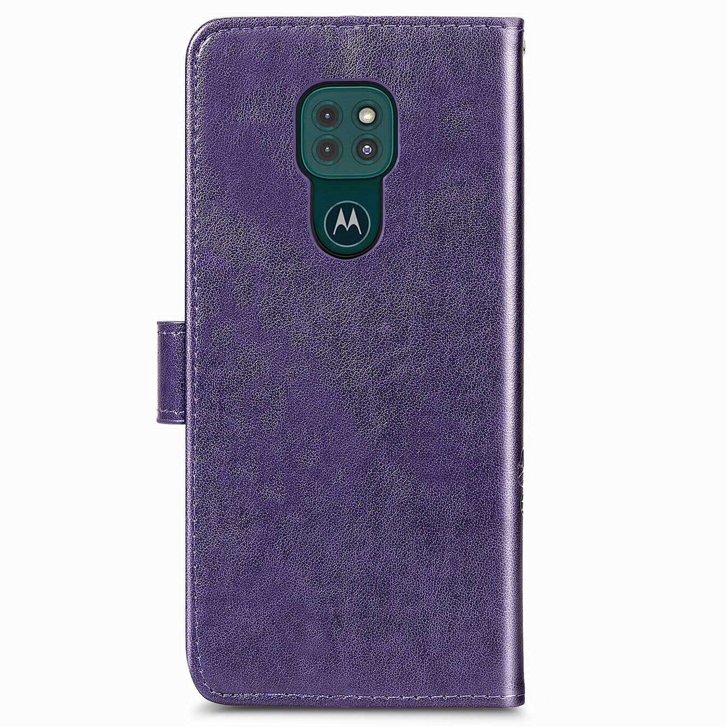 KÖNIG DESIGN Book Violett Case, Play, Moto Bookcover, Motorola, G9