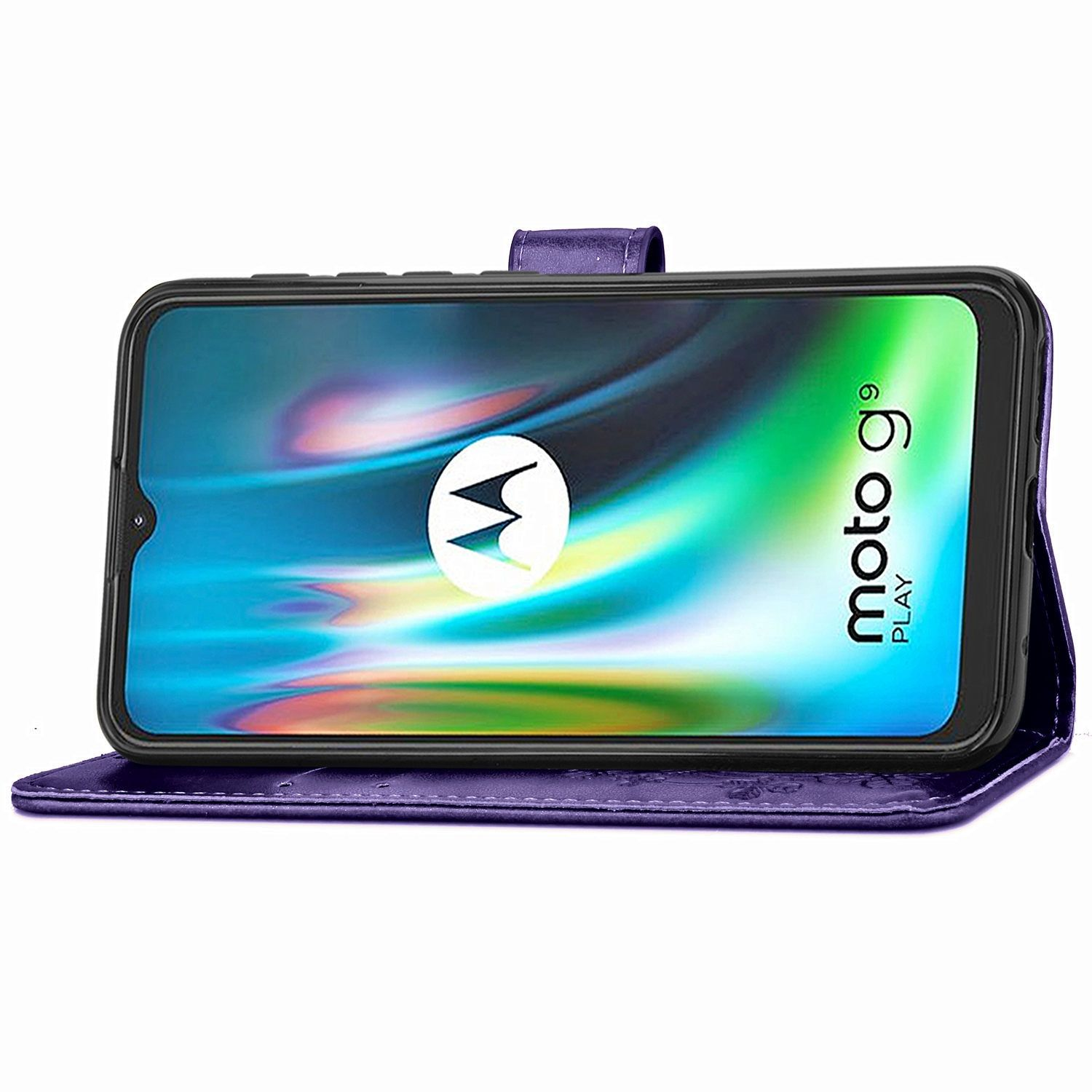 KÖNIG DESIGN Violett Motorola, Case, Bookcover, Play, Book G9 Moto