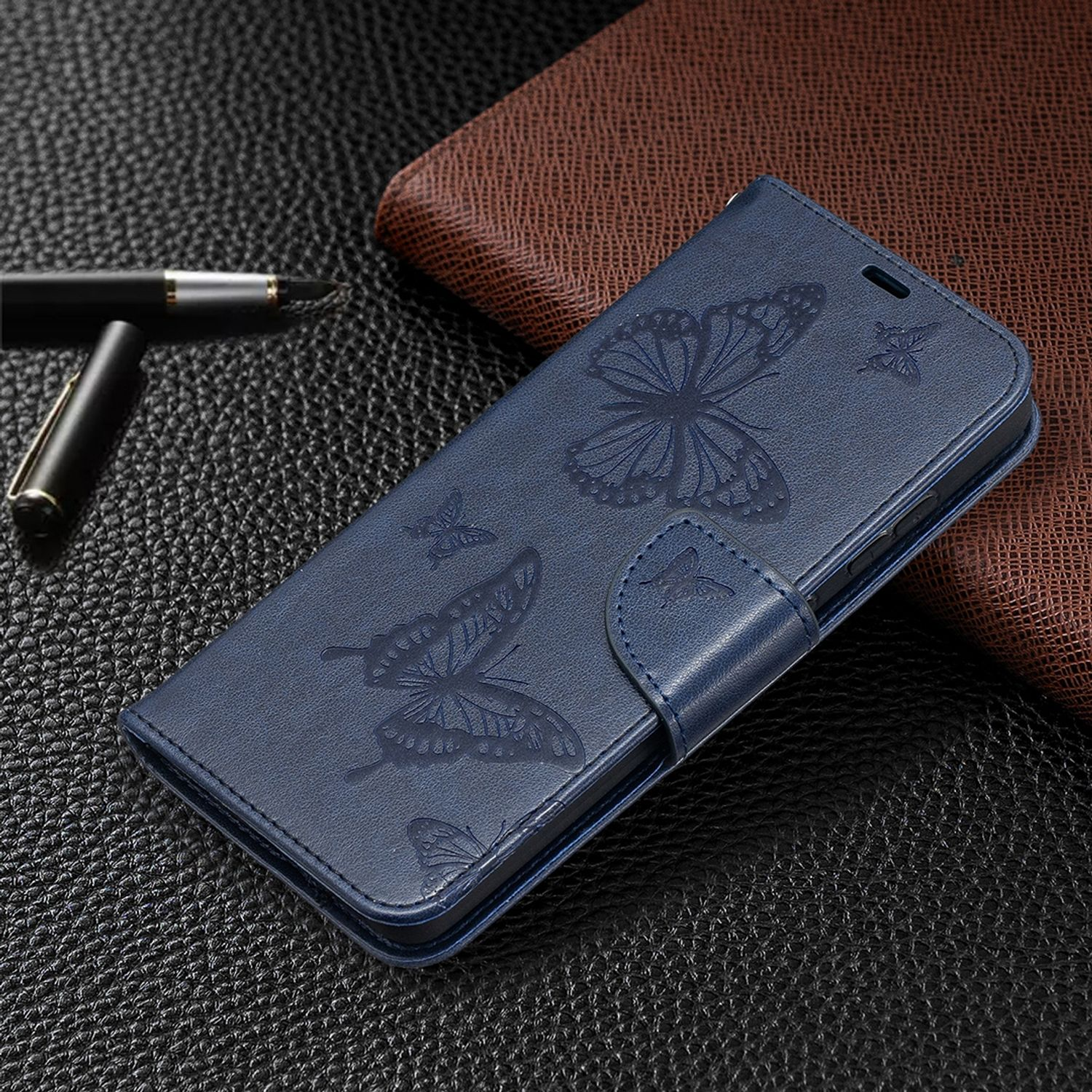 KÖNIG DESIGN Book Case, Galaxy A52s, 4G Samsung, Bookcover, Blau / A52 5G 