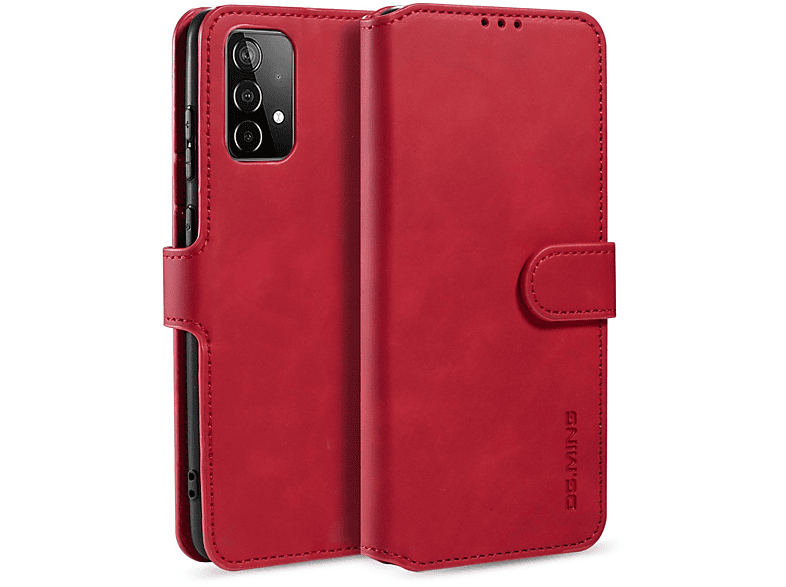 Samsung, DESIGN A52s, / / 4G KÖNIG Rot A52 Book Galaxy 5G Bookcover, Case,