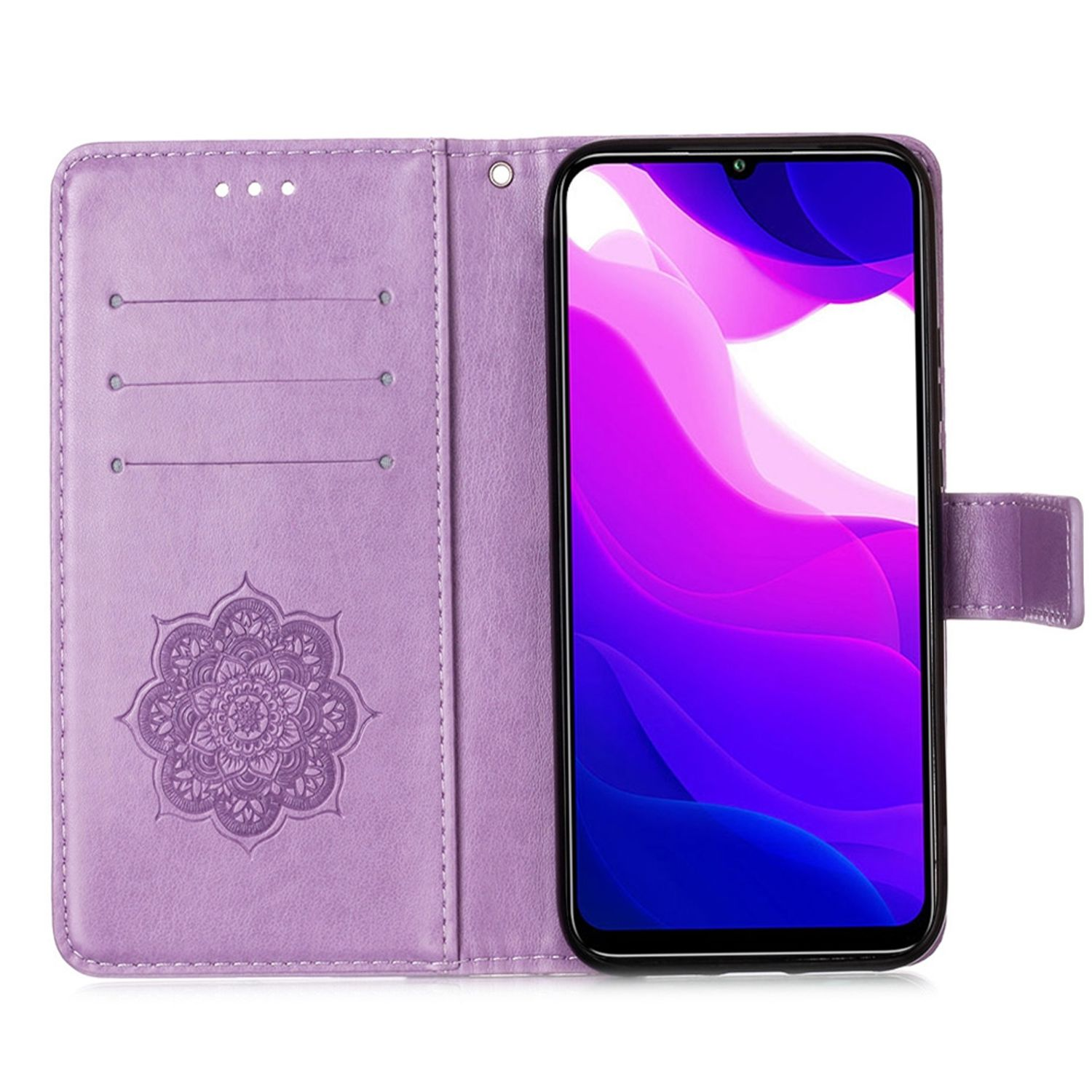 Xiaomi, 10 Violett Mi Case, Lite Book KÖNIG Bookcover, 5G, DESIGN