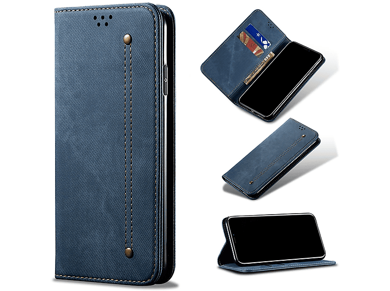 KÖNIG DESIGN Book Case, Blau Galaxy Samsung, 5G, Bookcover, A72