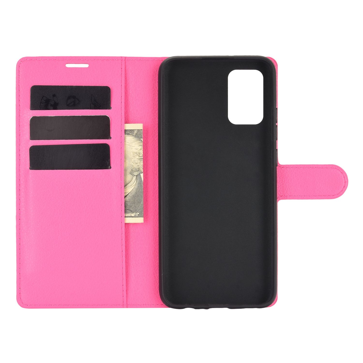 Samsung, A02s, DESIGN Galaxy Book Case, Rosa KÖNIG Bookcover,