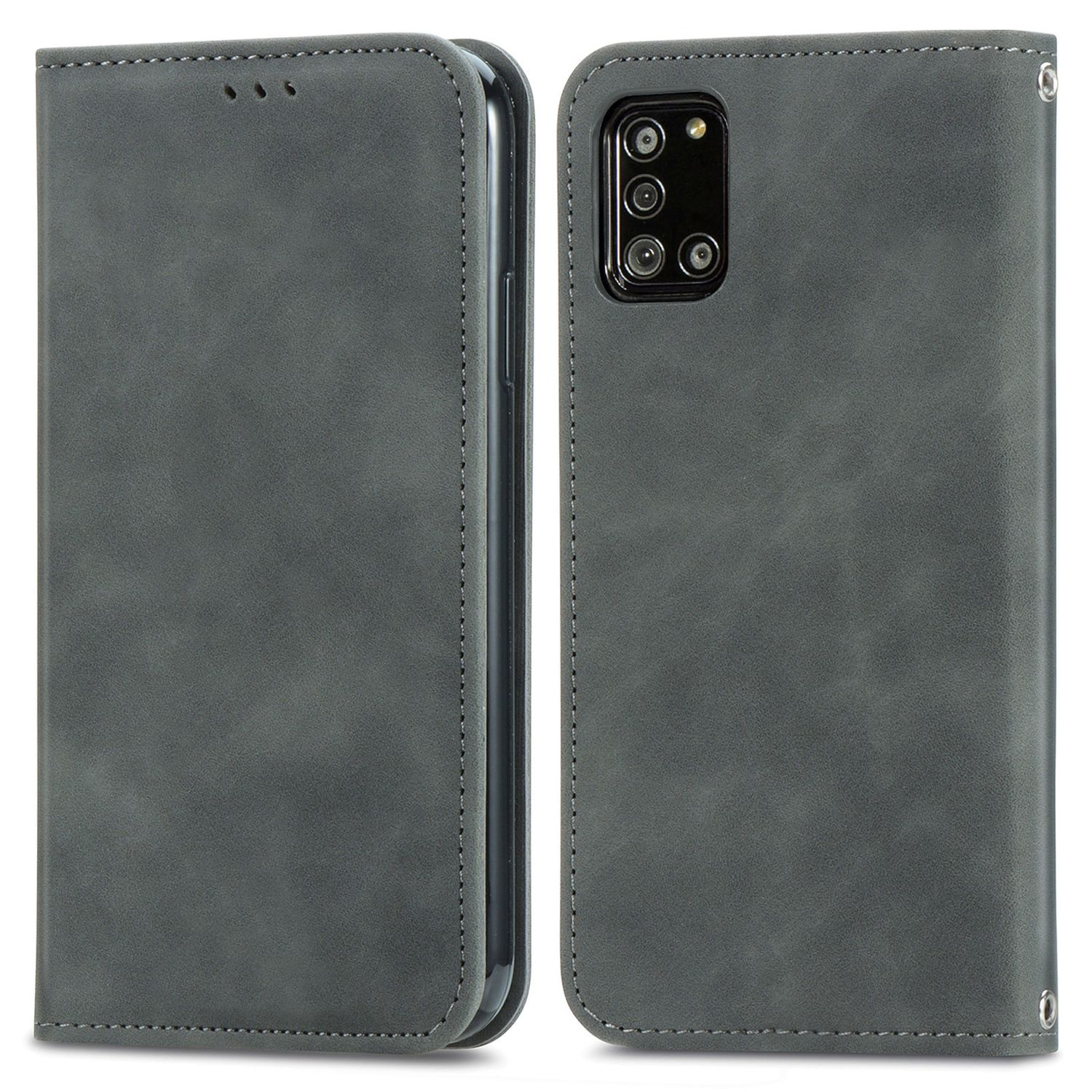 KÖNIG DESIGN Book Case, Grau Bookcover, Galaxy A32 5G, Samsung