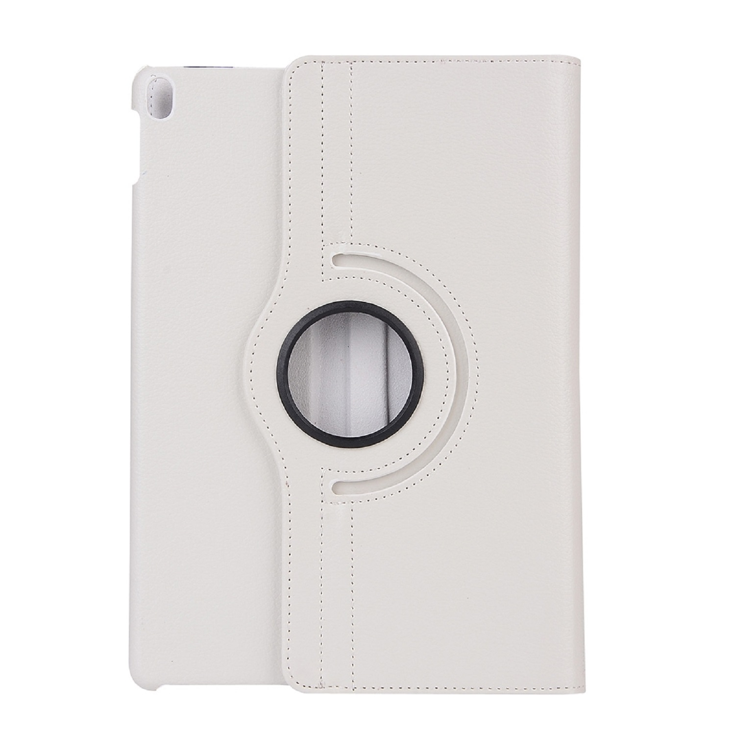 360 Grad drehbar Robustes für Case Bookcover Weiß TPU, Schutzhülle PROTECTORKING Full Cover Rotation Tablethülle Kunstleder/ Apple