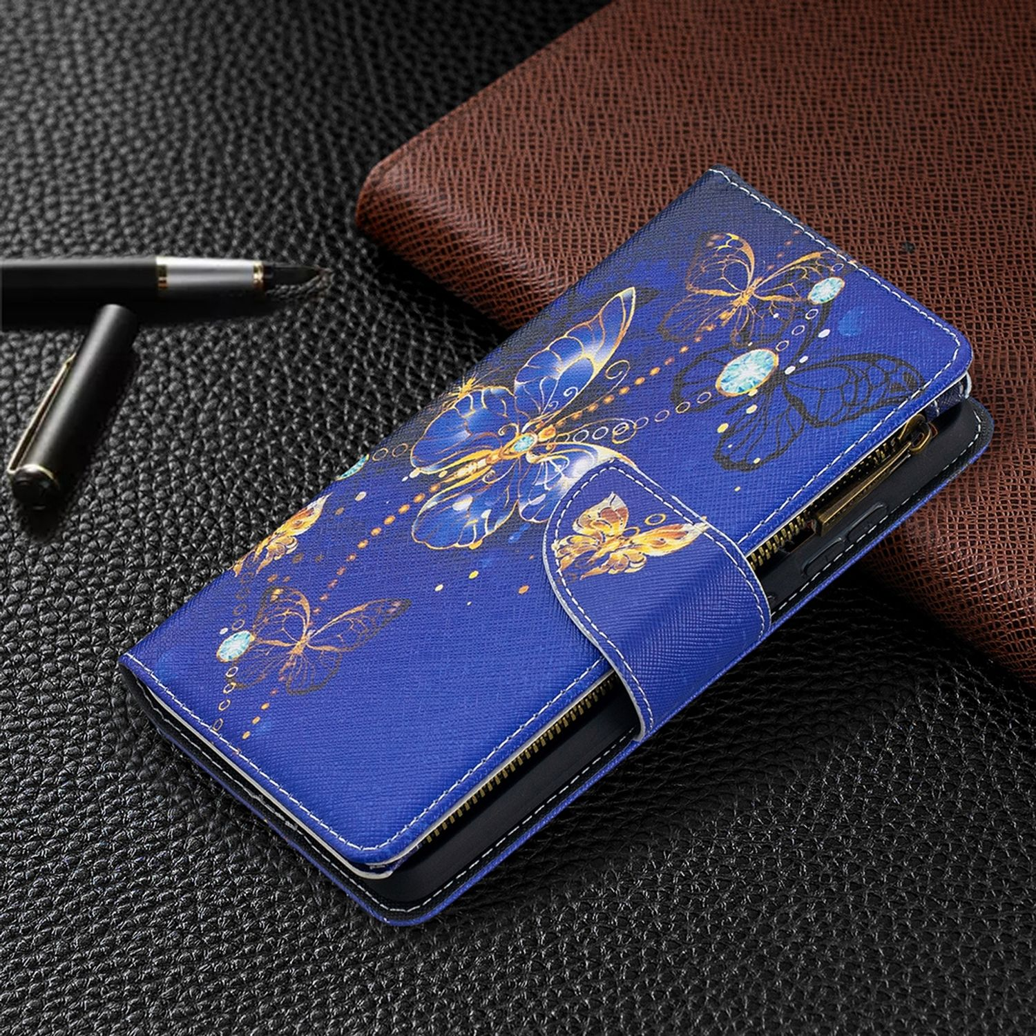 KÖNIG DESIGN Book Case, 5G Galaxy Samsung, A52s, / Violett Bookcover, 4G / A52