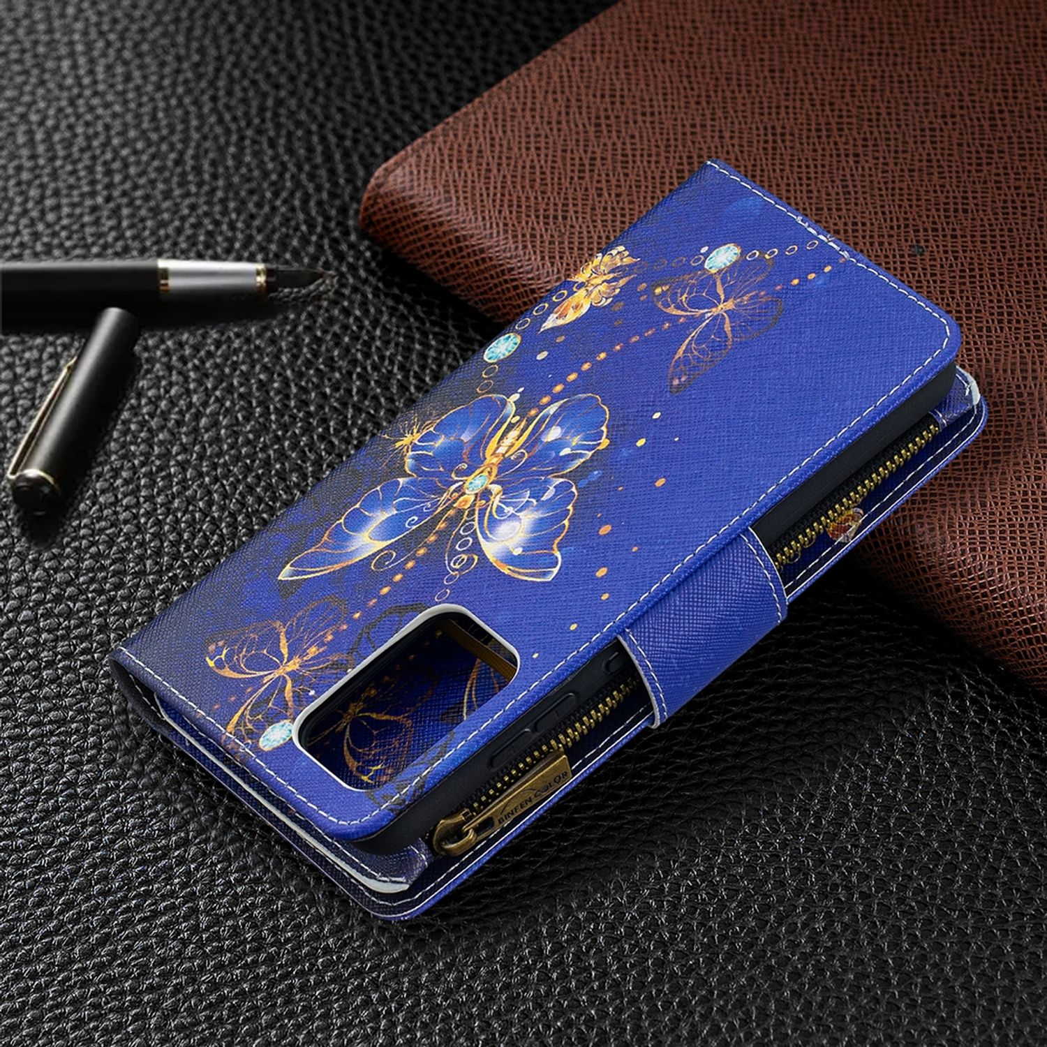 KÖNIG DESIGN Book Case, 5G Galaxy Samsung, A52s, / Violett Bookcover, 4G / A52