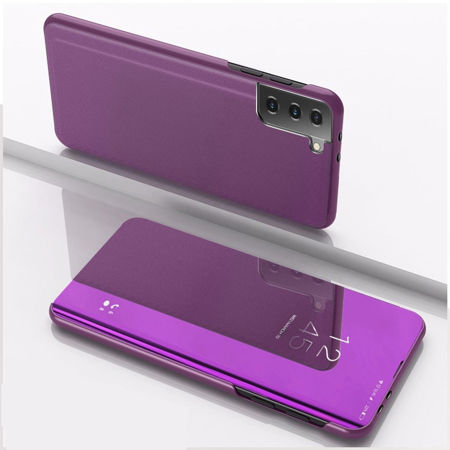 Plus, Samsung, Violett S23 Book Case, Galaxy DESIGN Bookcover, KÖNIG
