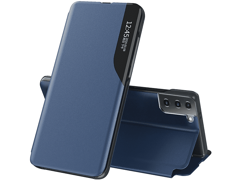 KÖNIG DESIGN Plus, S23 Bookcover, Book Galaxy Case, Samsung, Blau