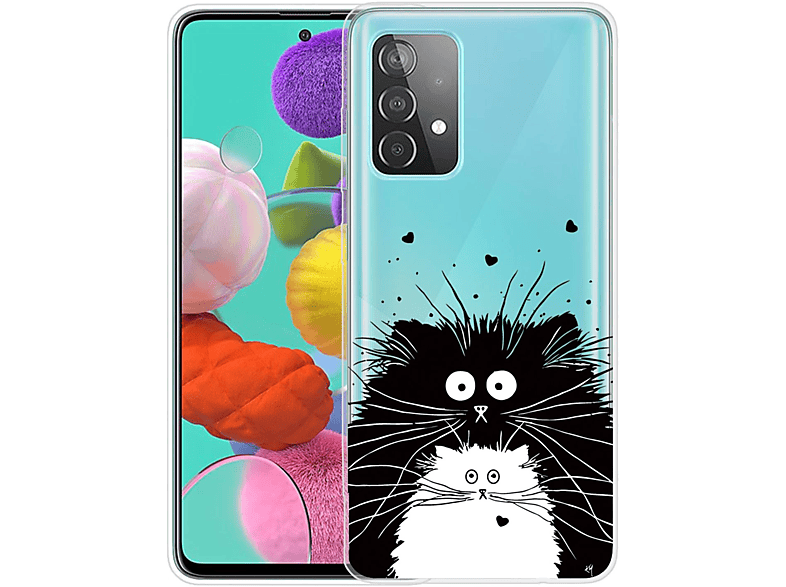 Case, A52 Galaxy DESIGN Samsung, / KÖNIG 5G A52s, / Transparent Backcover, 4G