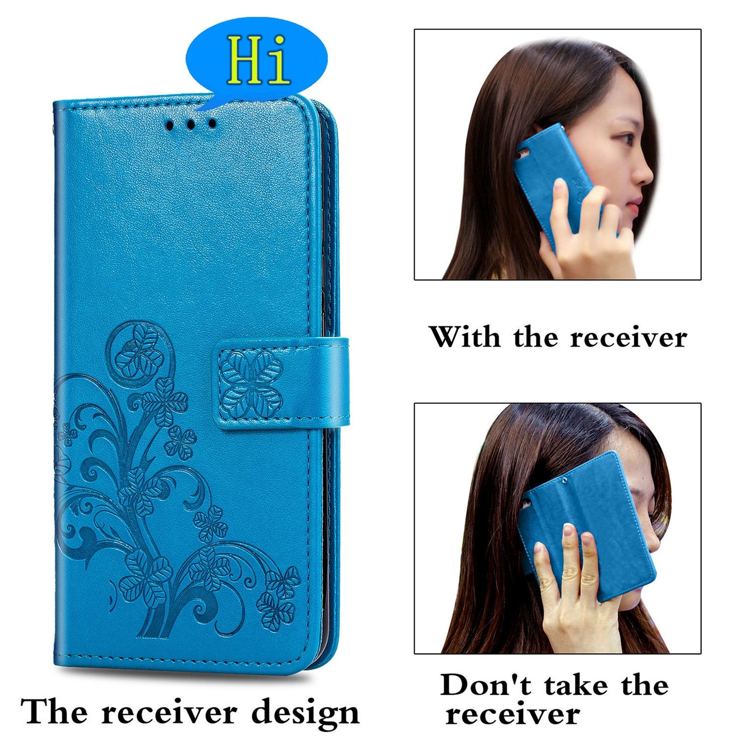 KÖNIG DESIGN Book Case, Bookcover, Blau S21 Galaxy Ultra, Samsung