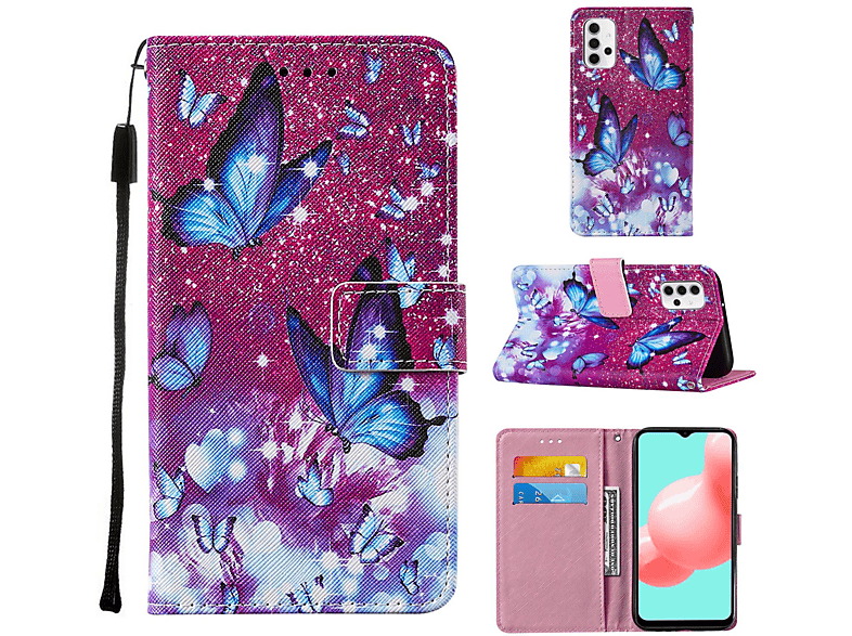 Violett 5G, KÖNIG A32 DESIGN Samsung, Case, Book Galaxy Bookcover,