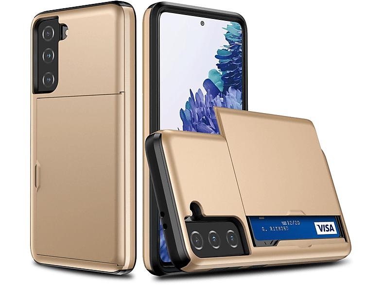 KÖNIG DESIGN Case, Backcover, S21 Gold Plus, Galaxy Samsung