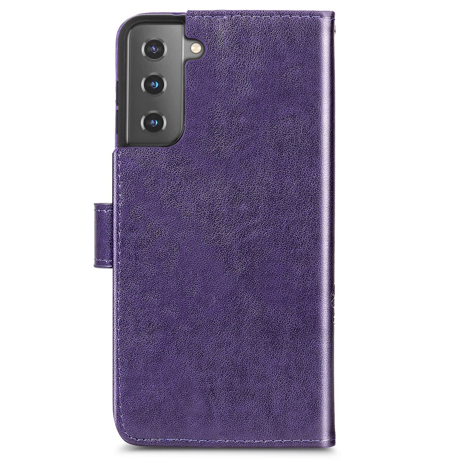 KÖNIG DESIGN Case, Bookcover, Book Violett Samsung, Galaxy S21