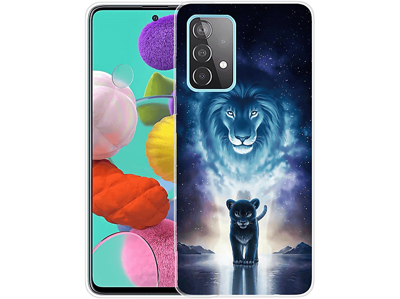 A72 Case, Samsung, KÖNIG Transparent Galaxy DESIGN 5G, Backcover,