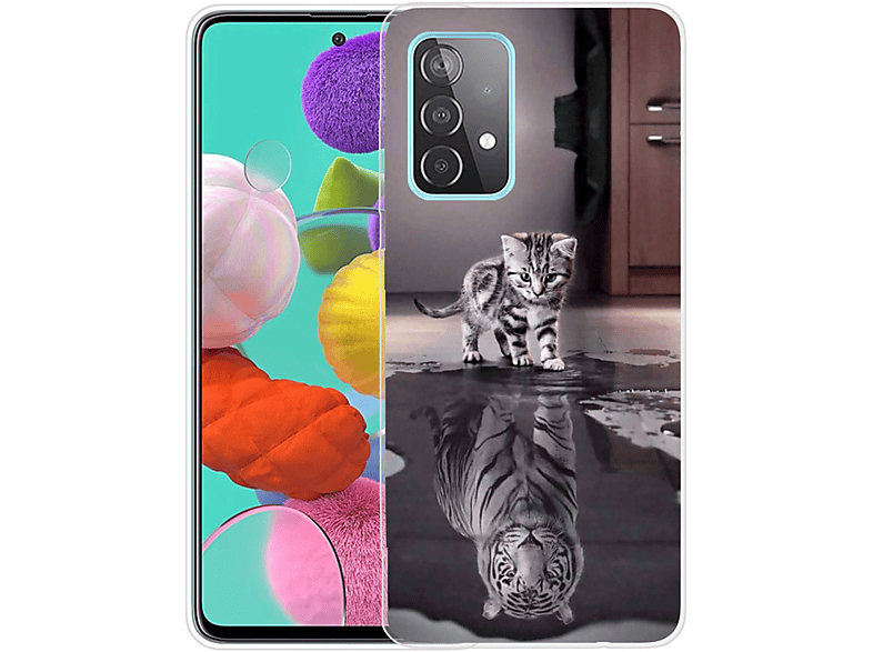 KÖNIG DESIGN Case, Backcover, Galaxy Samsung, 5G, A72 Transparent