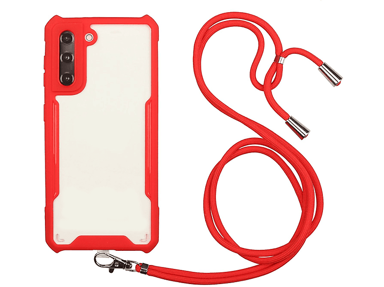 KÖNIG DESIGN Case, Galaxy Samsung, Rot S21, Umhängetasche