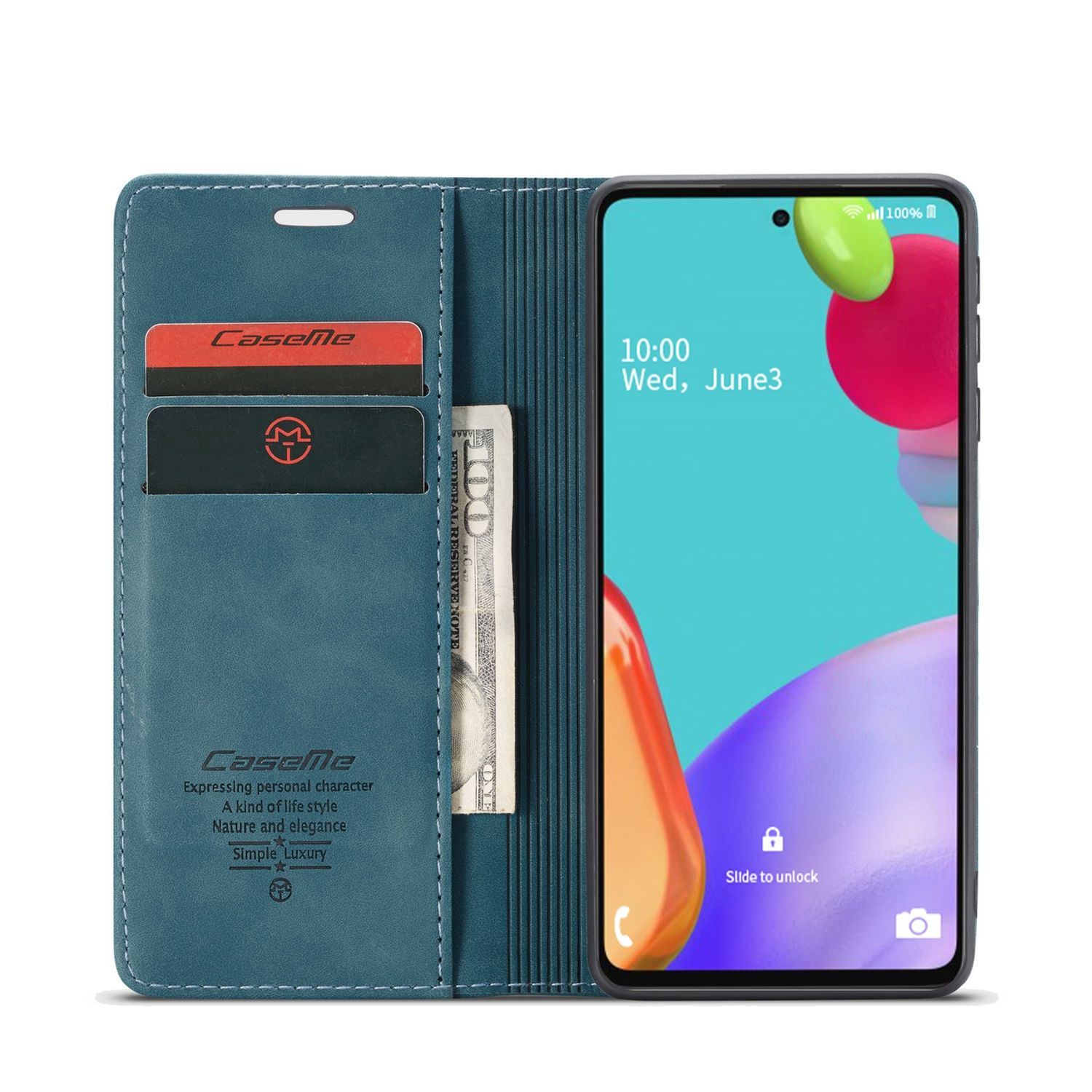 A52s, A52 Samsung, Galaxy Book 5G KÖNIG / Case, Blau / Bookcover, 4G DESIGN