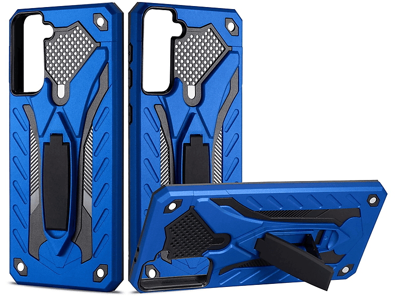 KÖNIG DESIGN Case, Blau Samsung, Galaxy Backcover, Plus, S21