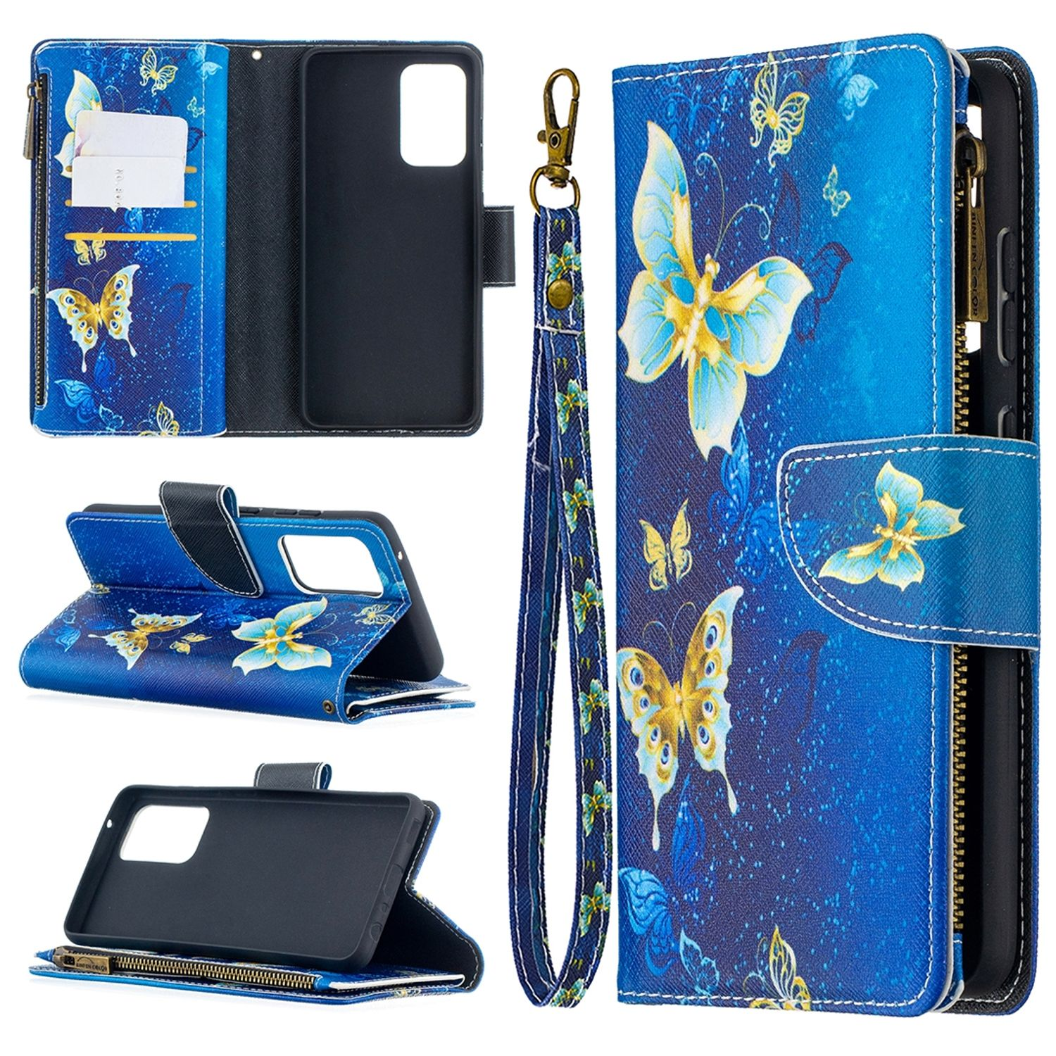 KÖNIG DESIGN Book Case, / Bookcover, Galaxy A52 5G Blau Samsung, / A52s, 4G