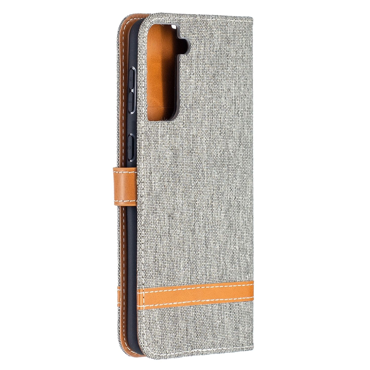Galaxy Samsung, S21 Plus, Book Grau Bookcover, DESIGN Case, KÖNIG