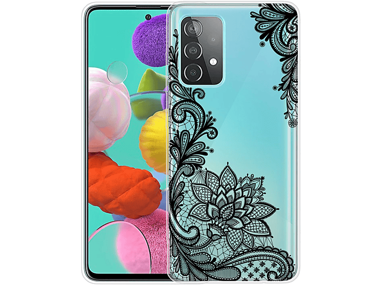KÖNIG DESIGN 5G, A72 Samsung, Galaxy Backcover, Case, Transparent