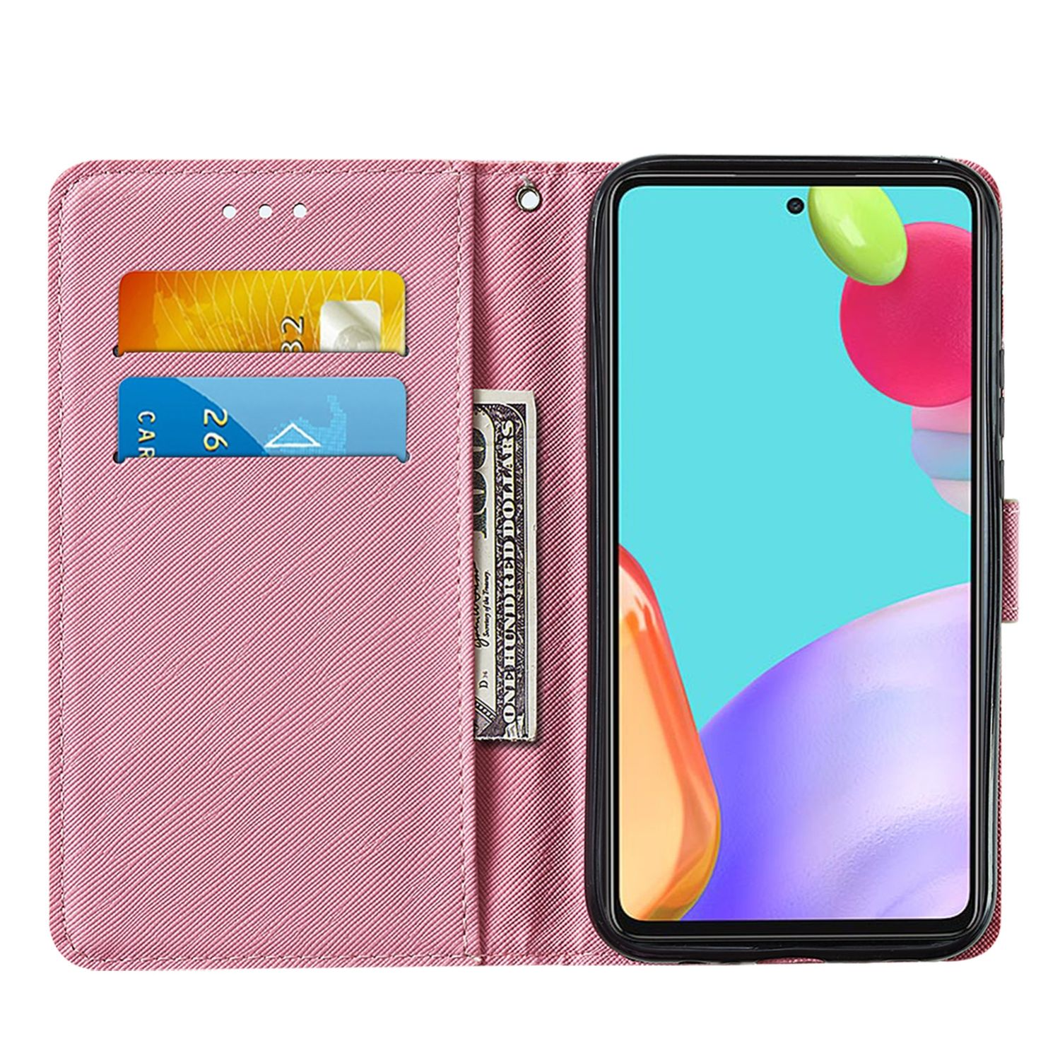 KÖNIG DESIGN Book / Galaxy Case, A52 / A52s, Rosa 4G Samsung, Bookcover, 5G