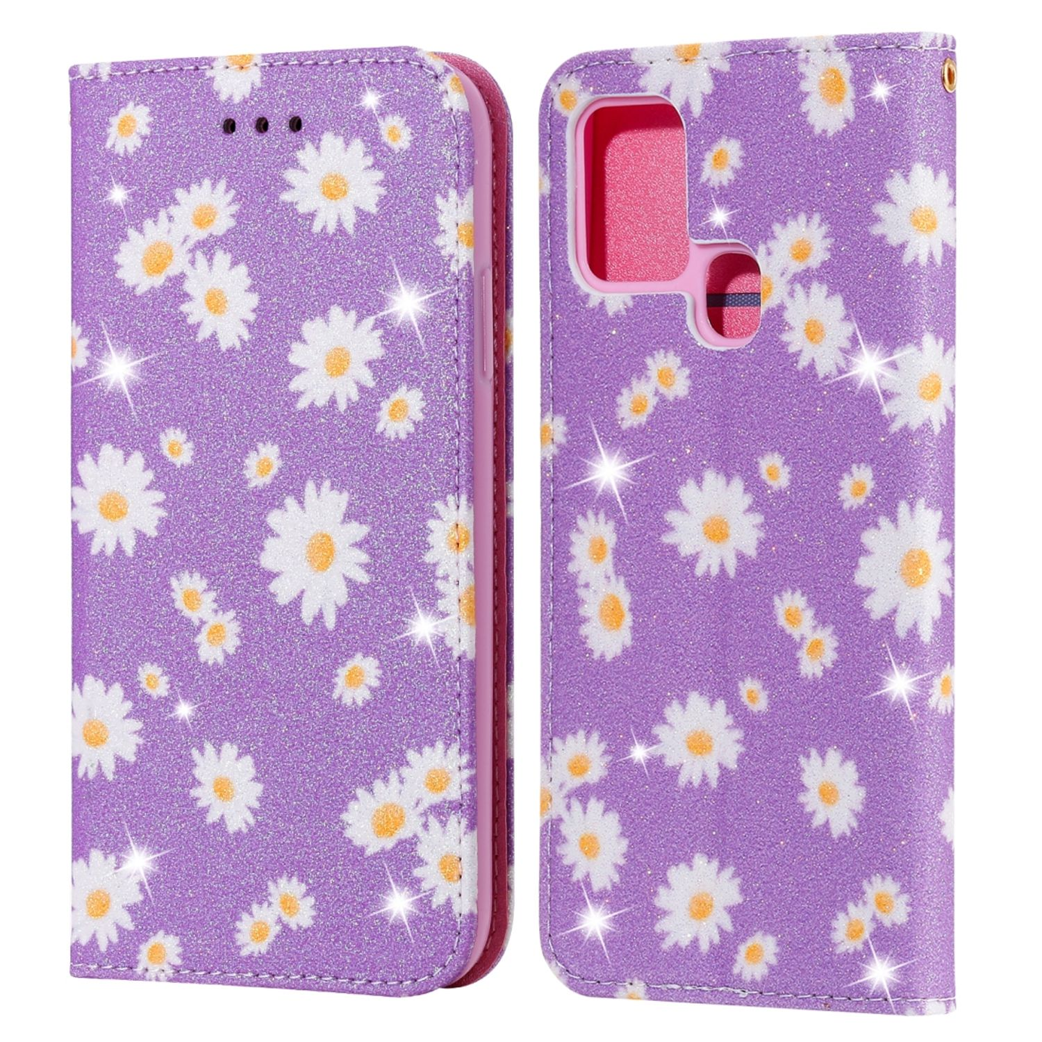 KÖNIG DESIGN Bookcover, Book A21s, Galaxy Samsung, Case, Violett