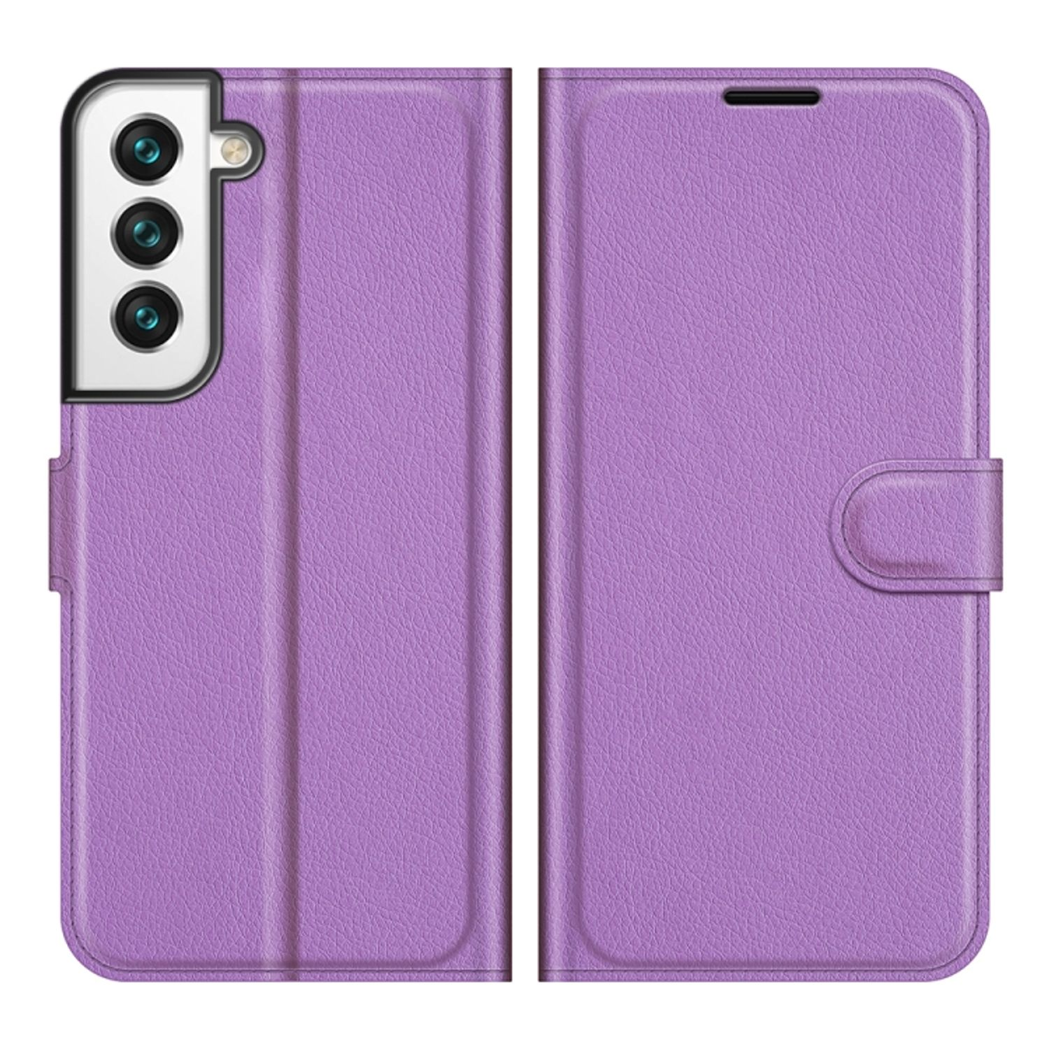 Case, 5G, Violett Plus Bookcover, KÖNIG Samsung, S22 DESIGN Book Galaxy