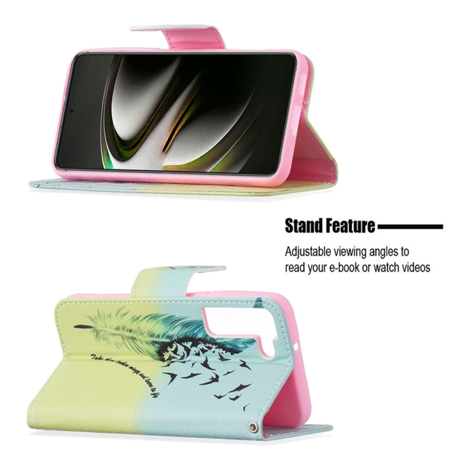 Case, DESIGN Bookcover, Galaxy Book Feder S22 Samsung, KÖNIG 5G,