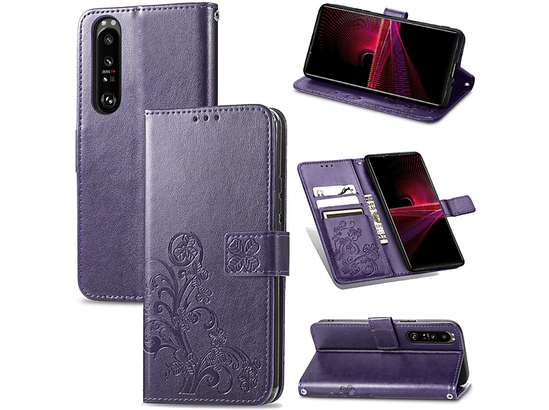 Xperia Sony, KÖNIG Violett III, 1 Case, DESIGN Book Bookcover,