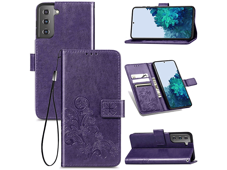 KÖNIG DESIGN Book S22 Samsung, Case, Plus Violett 5G, Galaxy Bookcover