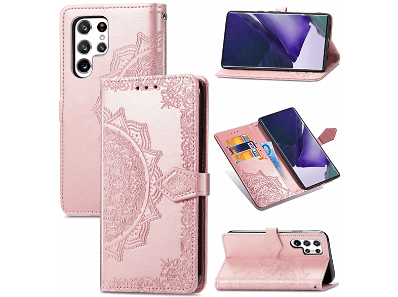 S22 KÖNIG Galaxy 5G, Bookcover, Rose Ultra Gold Book Case, Samsung, DESIGN