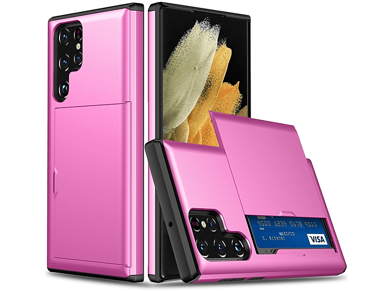 KÖNIG DESIGN Case, Backcover, Samsung, Rose Galaxy 5G, Rot Ultra S22