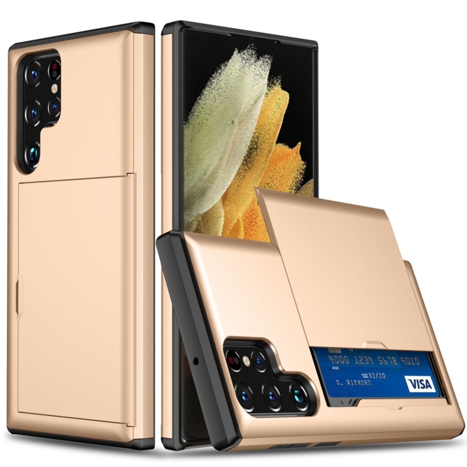 DESIGN Gold Samsung, Case, Galaxy Ultra S22 KÖNIG Backcover, 5G,