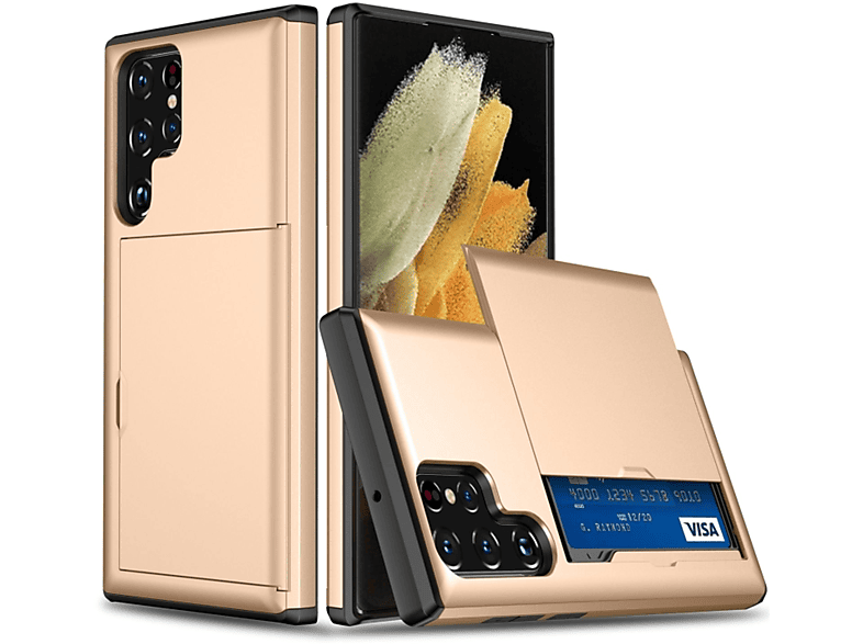 Ultra Galaxy KÖNIG Gold S22 5G, Case, Samsung, DESIGN Backcover,