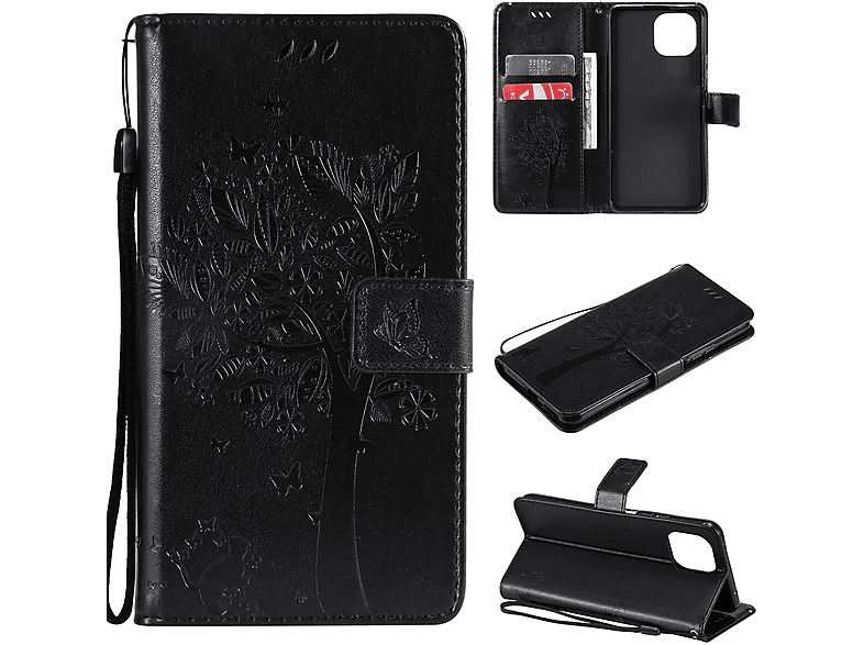 Xiaomi, DESIGN Bookcover, KÖNIG Book Lite, Case, 11 Schwarz Mi