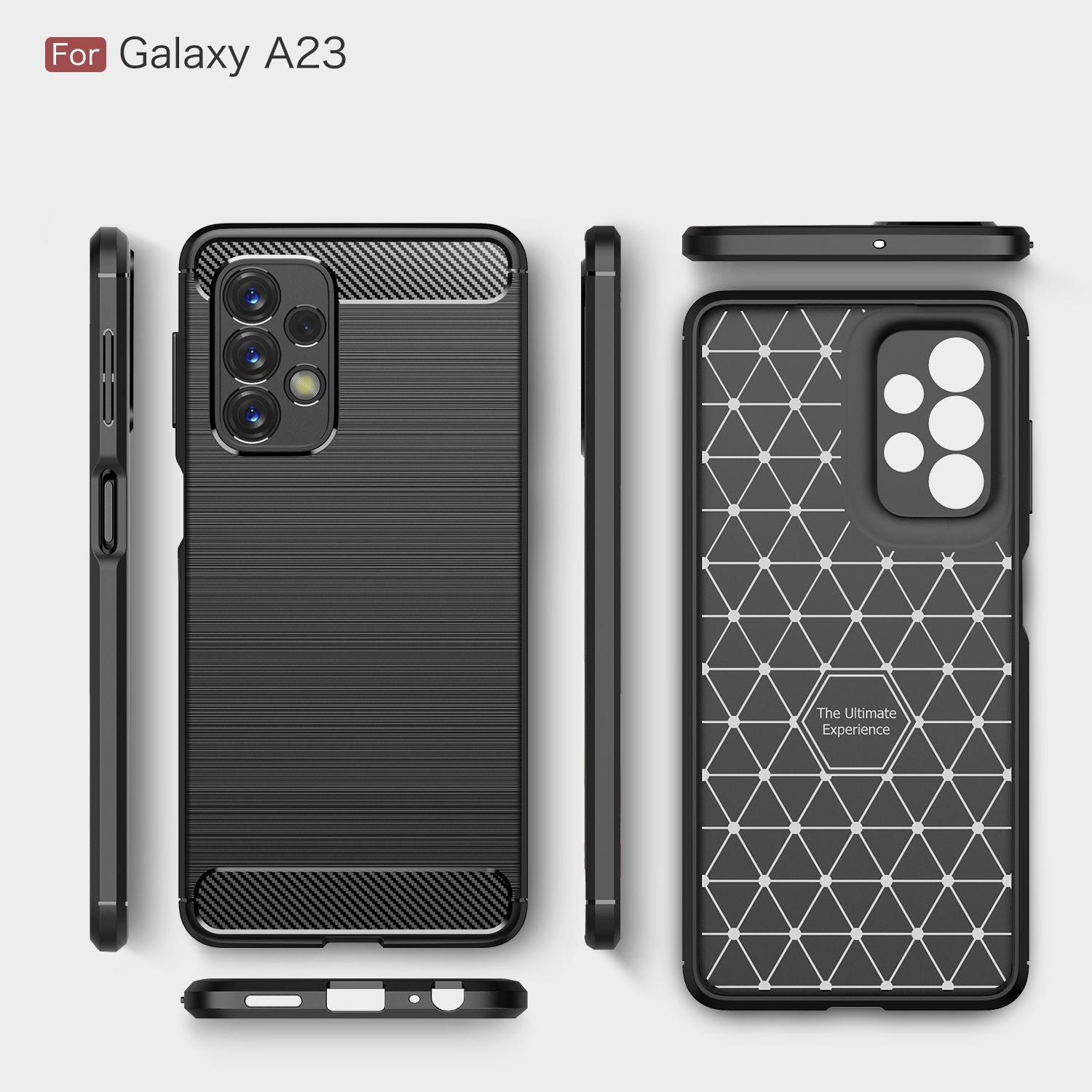 Schwarz Backcover, Galaxy DESIGN Case, A23, KÖNIG Samsung,
