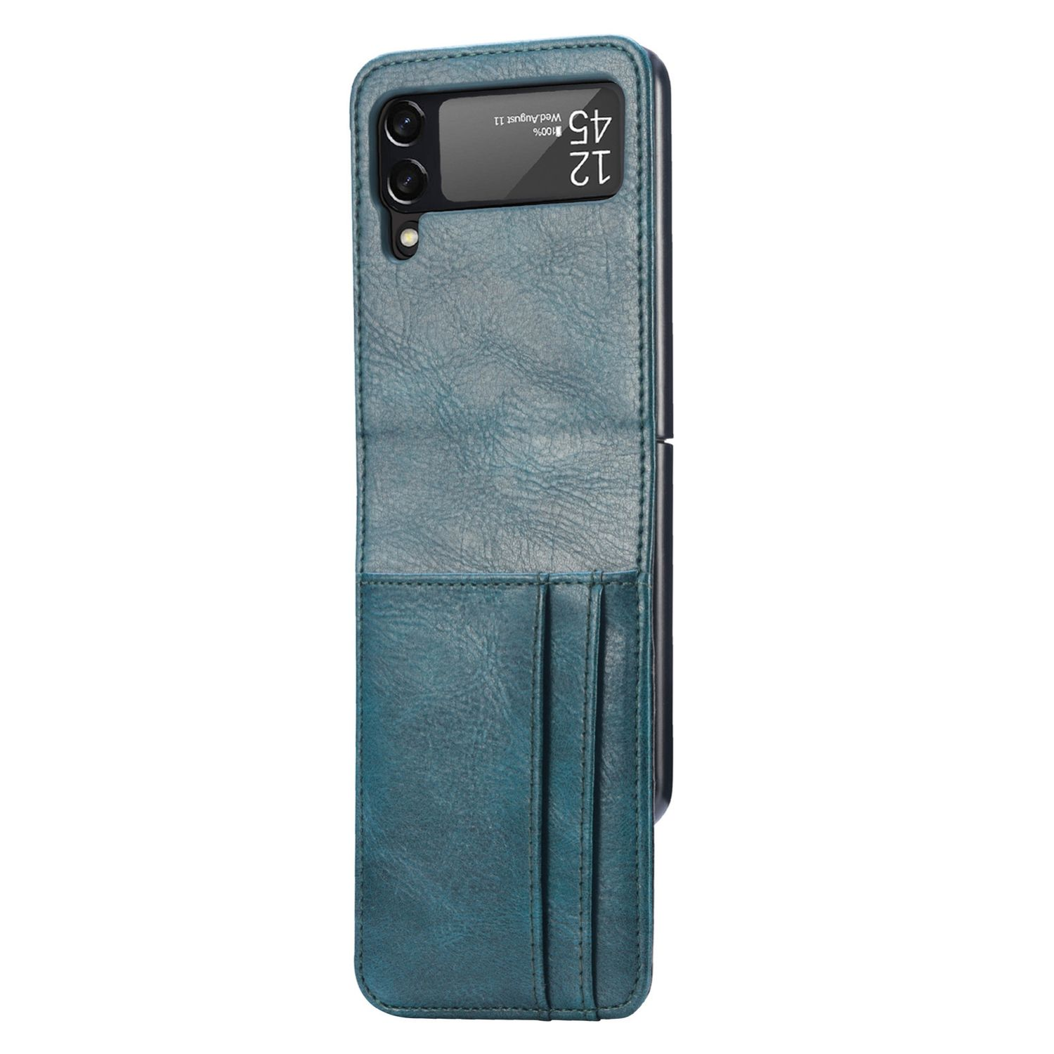 Case, Blaues Galaxy KÖNIG Backcover, 5G, Z Flip3 Cyan Samsung, DESIGN