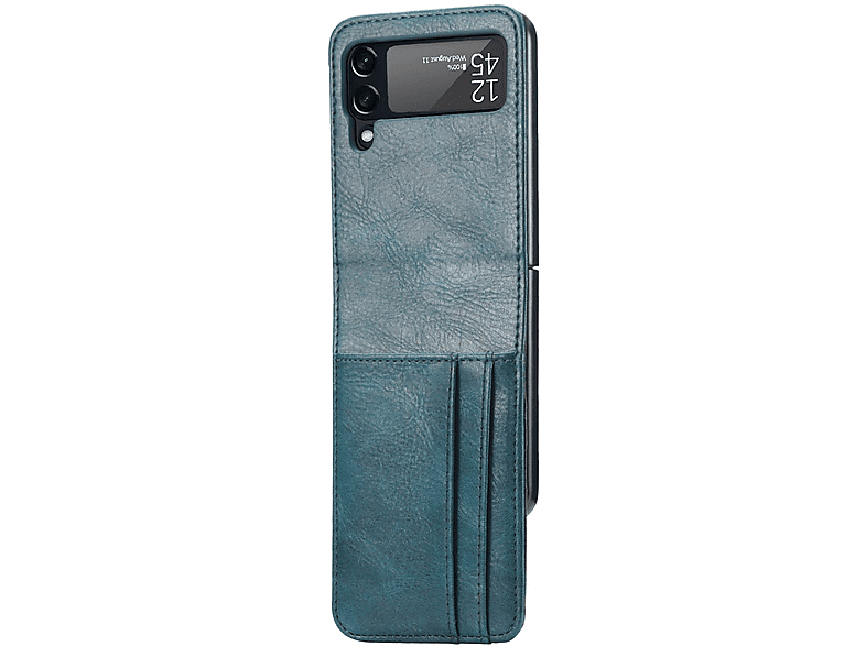 KÖNIG DESIGN Case, Backcover, Samsung, Galaxy Z Flip3 5G, Blaues Cyan