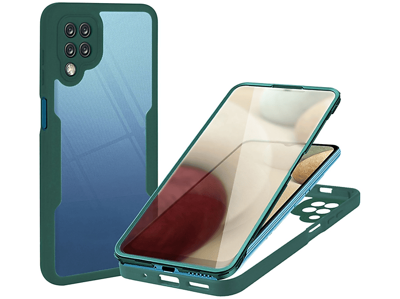 KÖNIG DESIGN Case, Full Cover, Samsung, Galaxy A12, Grün