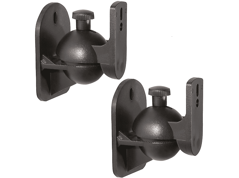 ARLI 2x Wandhalter für Lautsprecher Lautsprecherhalter, schwarz