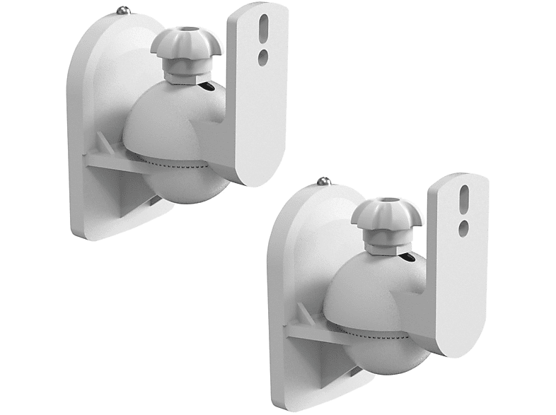 ARLI 2x Wandhalter für Lautsprecherhalter, Lautsprecher weiss