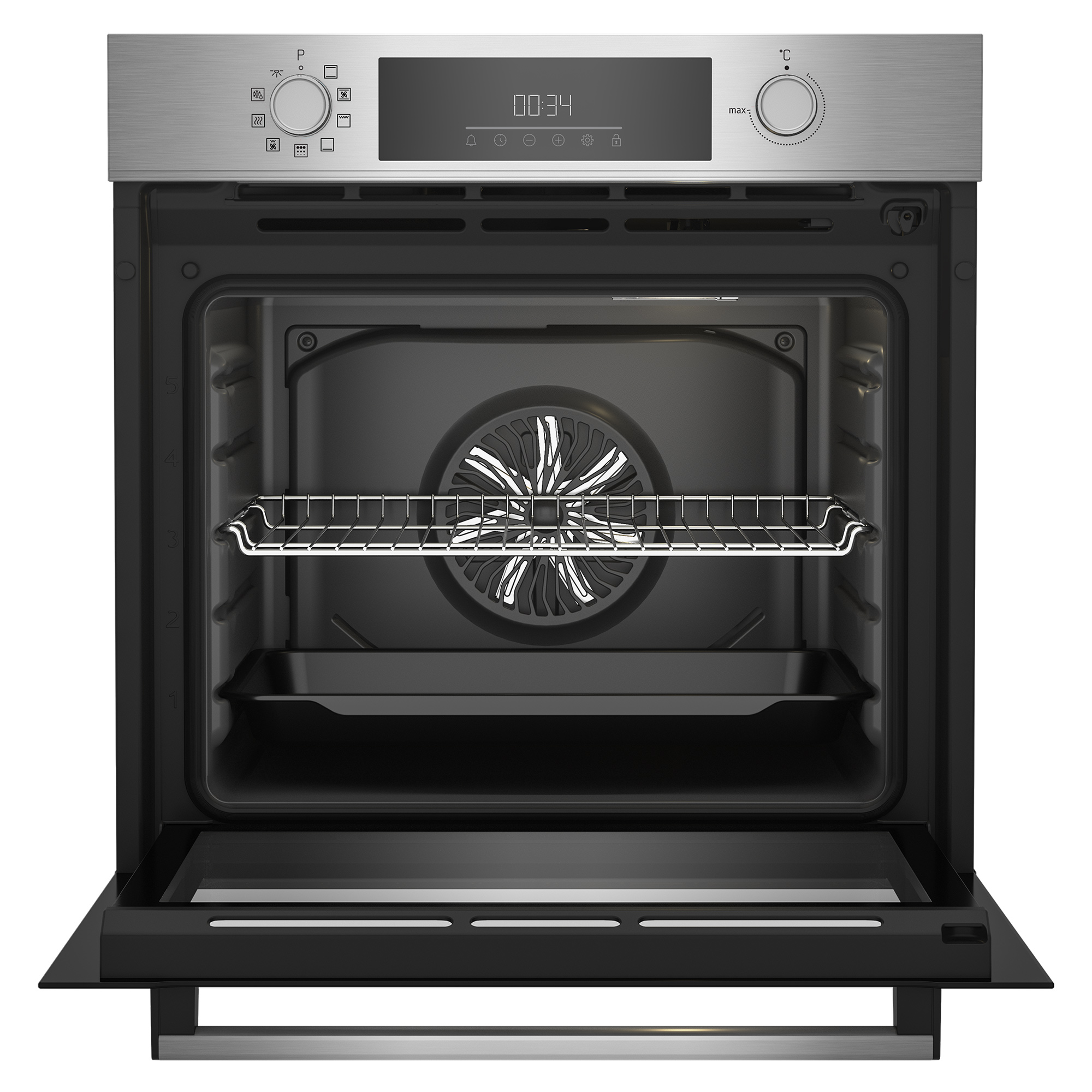 BEKO BBSE1132T0XFP, Einbau-Backofen-Set (Glaskeramik-Kochfeld, Liter) 66 A